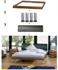 Кровати из МДФ коллекции мебели  Soft